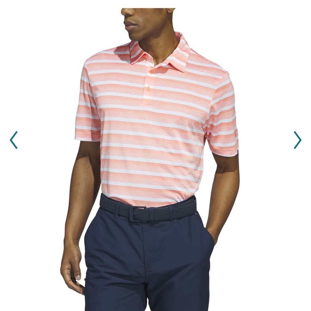 2 color stripe golf polo